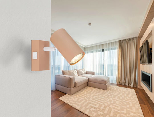 Globo Lighting Μονό Σποτ με Ντουί GU10 σε Πορτοκαλί Χρώμα