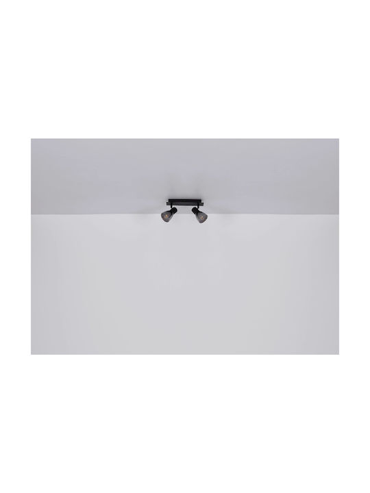 Globo Lighting Claude Double Spot with Socket E14 in Brown Color