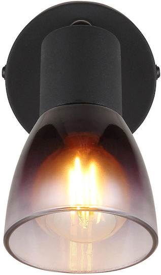 Globo Lighting Μονό Σποτ με Ντουί E14 σε Μαύρο Χρώμα