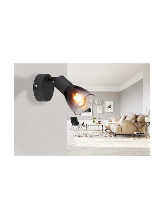 Globo Lighting Μονό Σποτ με Ντουί E14 σε Μαύρο Χρώμα