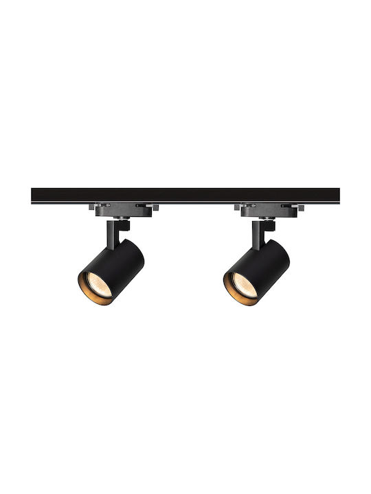 Eko Light Spot cu 4 Lumini și cu Soclu GU10 în Culoare Negru