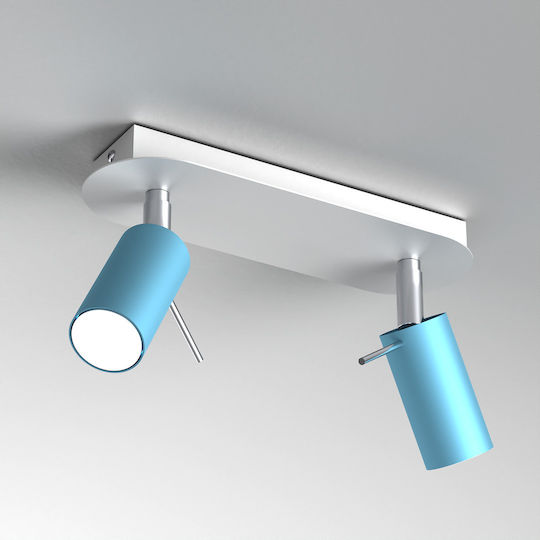 Eko Light Preston Double Spot with Socket GU10 in Blue Color
