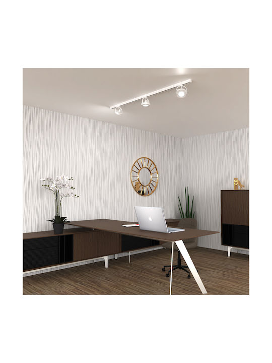 Eko Light Lugar Triple Spot with Socket AR111 in White Color