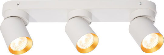 Eko Light Andy Тройно Спот с Цокъл GU10 в Бял Цвят