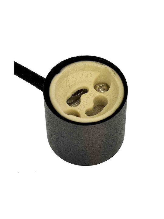 Eko Light Μονό Σποτ με Ντουί GU10 σε Μαύρο Χρώμα