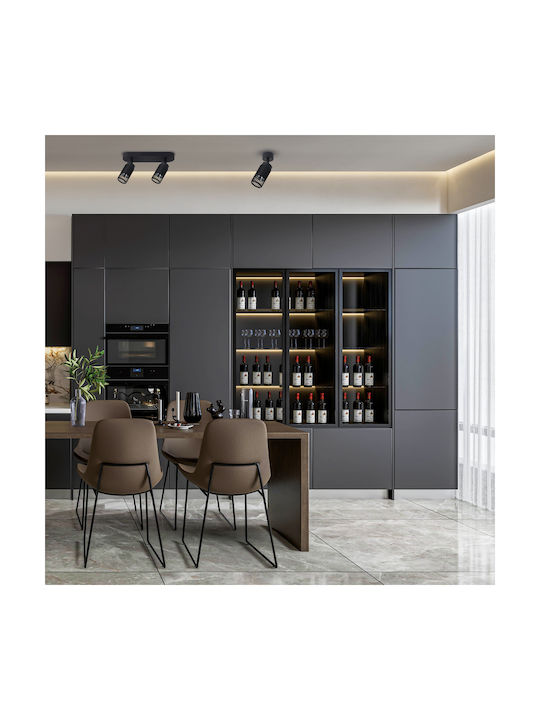 Eko Light Single Spot with Socket GU10 in Black Color