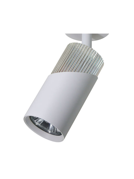 Eko Light Single Spot with Socket GU10 in White Color
