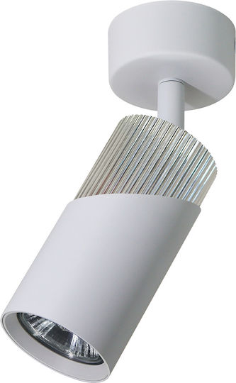 Eko Light Single Spot with Socket GU10 in White Color Eko Light Single Spot with Socket GU10 in White Color