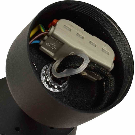 Eko Light Single Spot with Socket GU10 in Black Color
