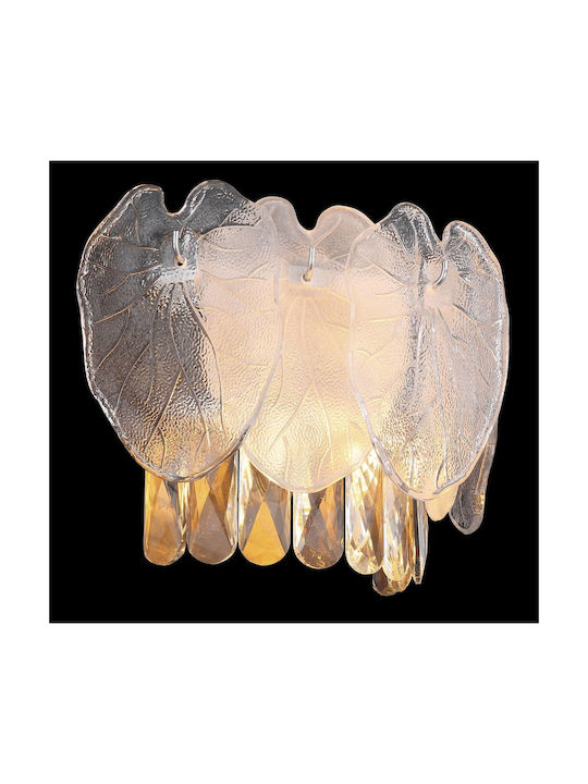 Globo Lighting Осветително тяло За стена с фасунга E14 Прозрачен 31.5x20.8см.