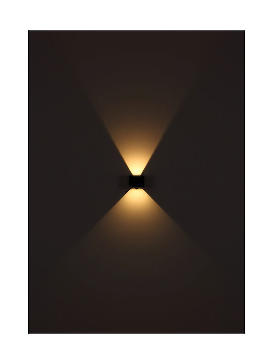 Globo Lighting Φωτιστικό Τοίχου και Διακόπτη Μαύρο 10.1x8εκ.