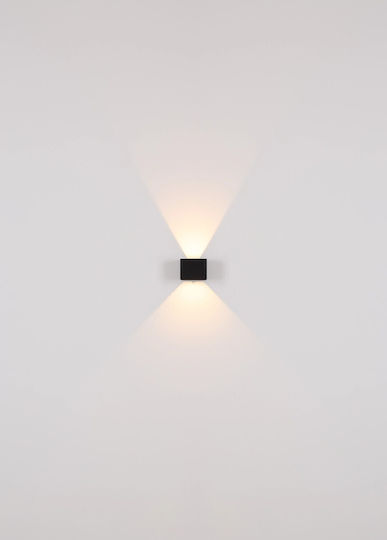 Globo Lighting Leuchte Wand und Schalter Schwarz 10.1x8cm