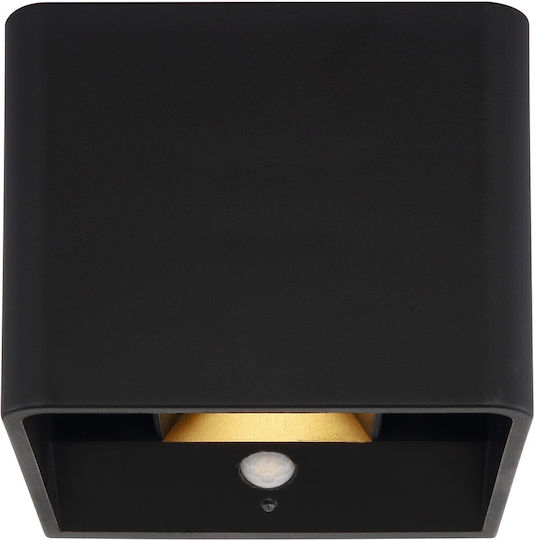Globo Lighting Leuchte Wand und Schalter Schwarz 10.1x8cm