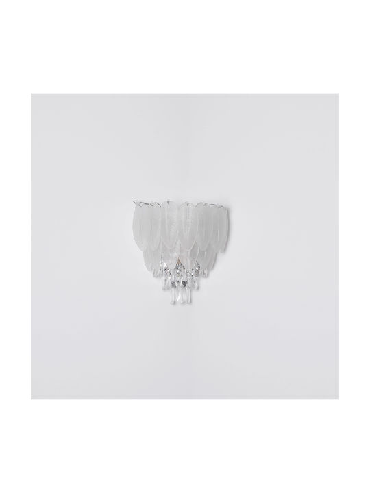 Globo Lighting Lamp Wall with Socket E14 Transparent 35.5x40cm