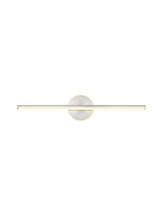 Globo Lighting Φωτιστικό Μπάνιου με Ενσωματωμένο LED και Φυσικό Λευκό Φως Ασημί