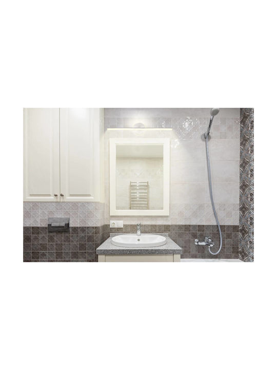 Globo Lighting Φωτιστικό Μπάνιου με Ενσωματωμένο LED και Φυσικό Λευκό Φως Ασημί