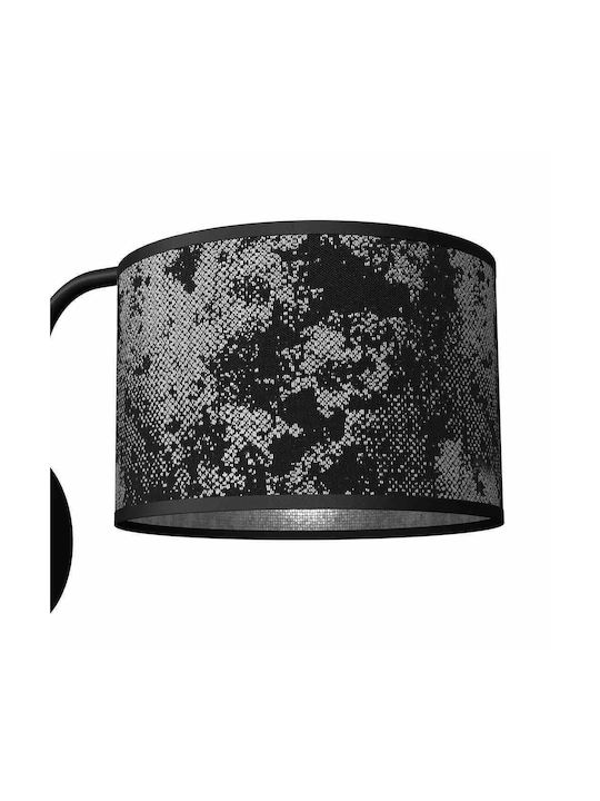Eko Light Satino Φωτιστικό Τοίχου Μαύρο 18εκ.