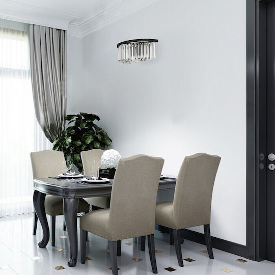Rabalux Classic Lamp Wall with Socket E27 Black 18.5cm