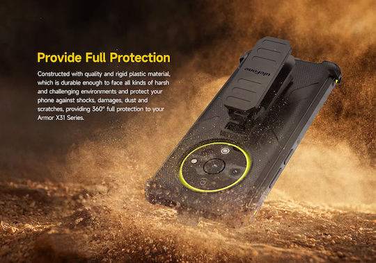 Ulefone Back Cover Πλαστικό Μαύρο (ULEFONE Armor X31)