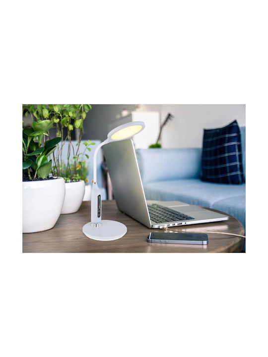 Globo Lighting LED Φωτιστικό Γραφείου με Εύκαμπτο Βραχίονα σε Γκρι Χρώμα