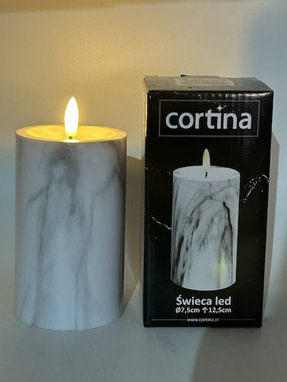 Cortina Διακοσμητικό Φωτιστικό LED Κερί 7.5x7.5εκ.