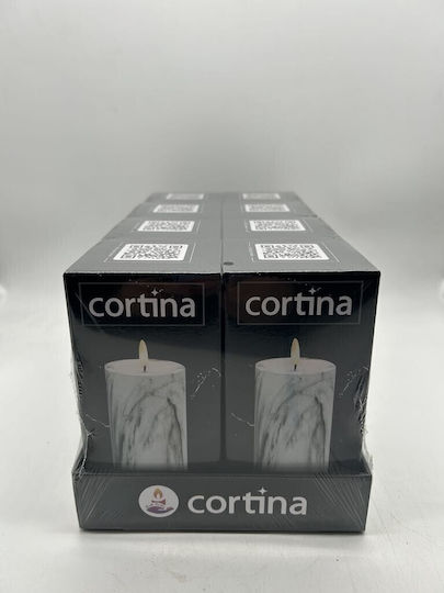 Cortina Διακοσμητικό Φωτιστικό LED Κερί 7.5x7.5εκ.