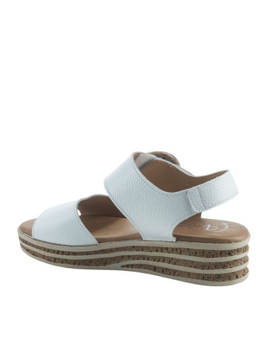 Flache Sandalen für Damen in Weiß Farbe