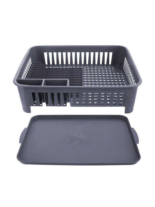 Orion Στραγγιστήρι Νεροχύτη Πλαστικό Γκρι 43.5x32x12cm