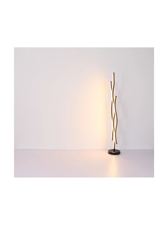 Globo Lighting LED Φωτιστικό Δαπέδου Υ135εκ. 1330lm Μαύρο