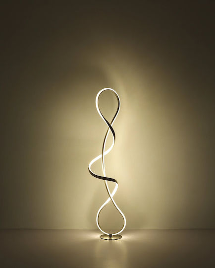 Globo Lighting LED Floor Lamp H132.5cm. Silver