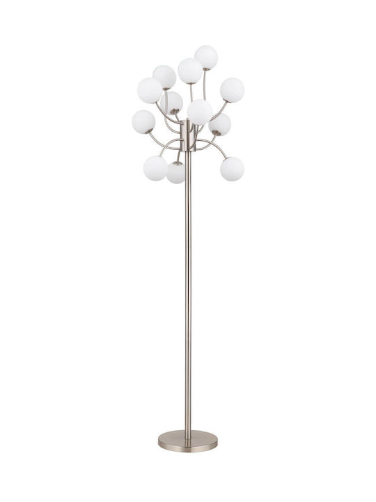 Globo Lighting Φωτιστικό Δαπέδου Υ200εκ. Ασημί