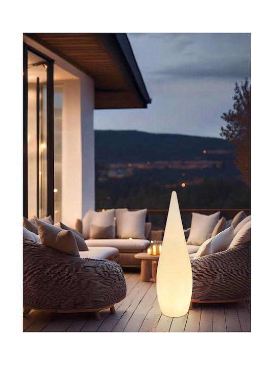 Globo Lighting Floor Lamp H120xW36cm. with Socket for Bulb E27 White