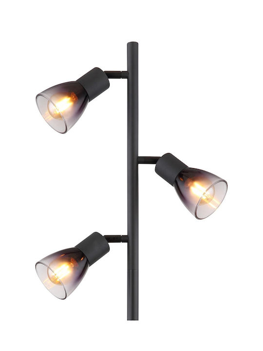 Globo Lighting Φωτιστικό Δαπέδου Υ161εκ. Μαύρο