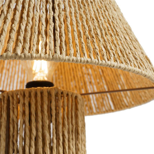 Lampă de masă din ratan H30xø35cm