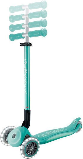 Globber Kids Scooter Foldable Elite 3-Wheel for 3+ Years Dark Mint