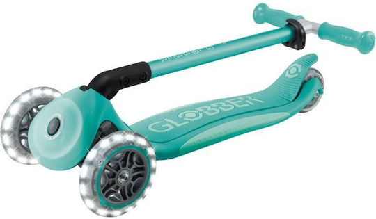 Globber Kids Scooter Foldable Elite 3-Wheel for 3+ Years Dark Mint