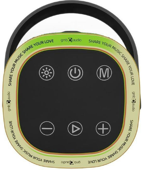 Gembird Ηχείο Bluetooth 10W με Ραδιόφωνο και Διάρκεια Μπαταρίας έως 5 ώρες Μαύρο SPK-BT-LED-06