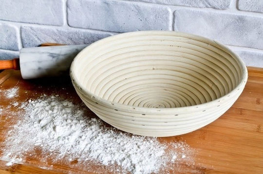 Orion Brotkasten aus Rattan Beige 21x21cm