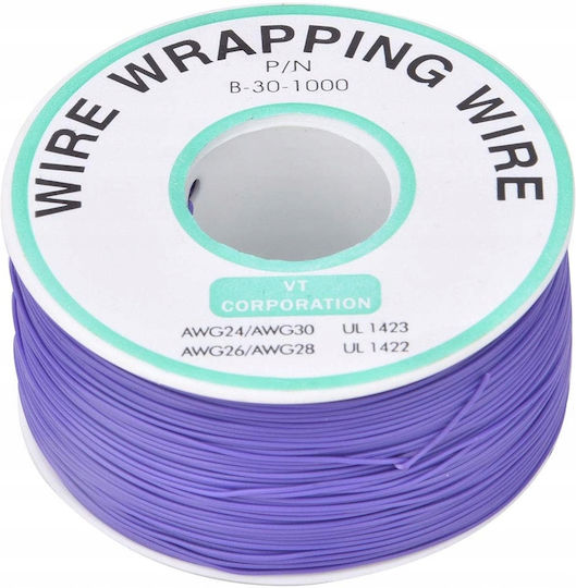 Kynar Awg 0.24mm Purple Cable 200m