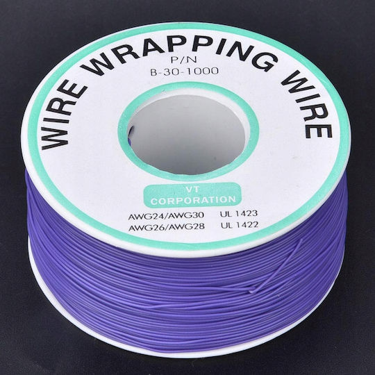 Kynar Awg 0.24mm Purple Cable 200m
