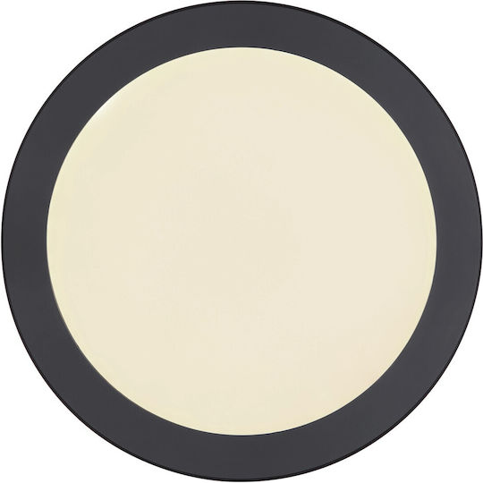 Globo Lighting Lasse Στρογγυλό Εξωτερικό LED Panel 24W με Θερμό Λευκό Φως 3000K