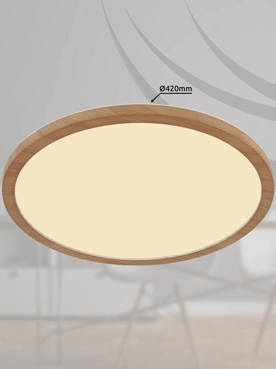 Globo Lighting Round Outdoor LED Panel 24W 42cm