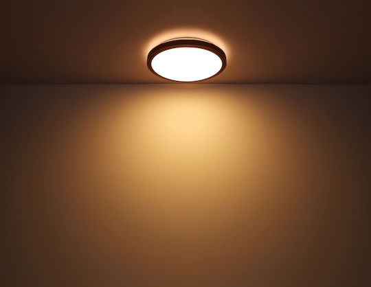 Globo Lighting Кръгла На открито LED Панел 12W с Студено бяло Светлина 6000К 30.9см.