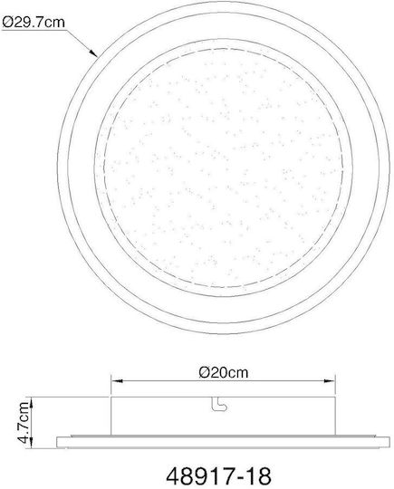 Globo Lighting Εξωτερικό LED Panel 18W