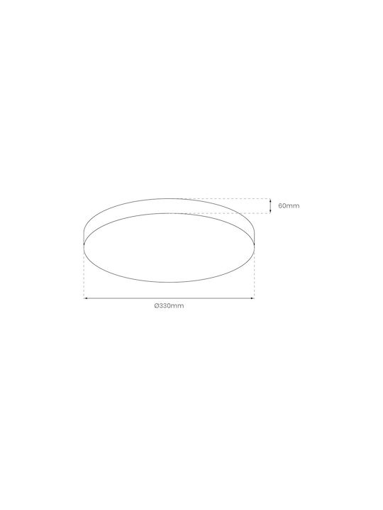 Eko Light Rotund În aer liber Panou LED Putere 15W