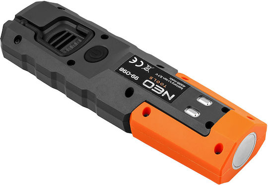 Neo Tools Φακός Συνεργείου Μπαταρίας LEDUV IP67 με Φωτεινότητα έως 390lm