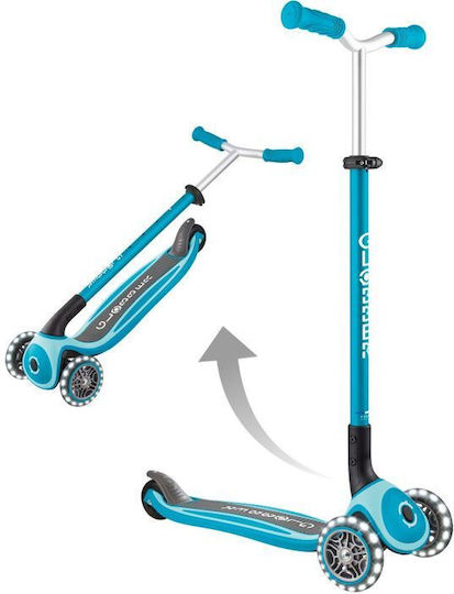 Globber Kids Foldable Master 3-Wheel Scooter for 4+ Years Aqua