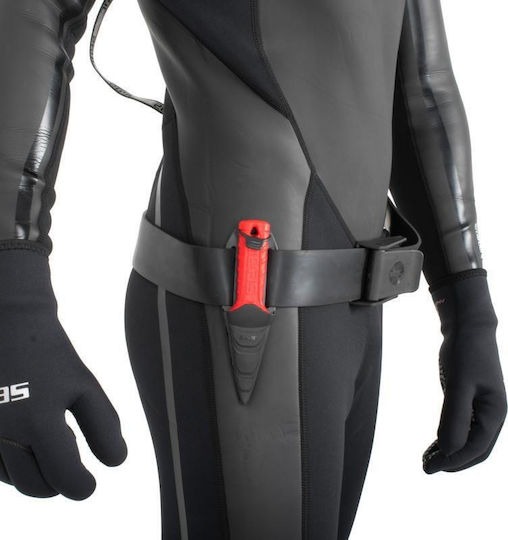 Seac Samurai Evo Μαχαίρι Κατάδυσης Στιλέτο Κόκκινο με Λεπίδα 15cm