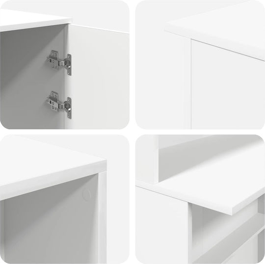 vidaXL Επαγγελματικό Γραφείο Υποδοχής Π180xΒ50xΥ103.5cm με Ντουλάπι