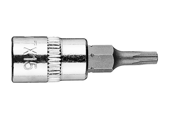 Neo Tools Битов ключ с Torx връх и Квадратно Гнездо 1/4'' 1бр